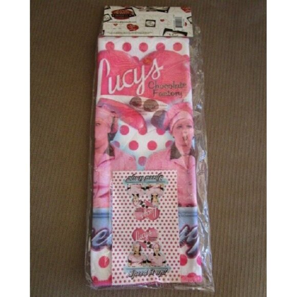 New Chocolate Factory I Love Lucy and Ethel 24" Kitchen Dish Towel Lucille Ball - Picture 4 of 4